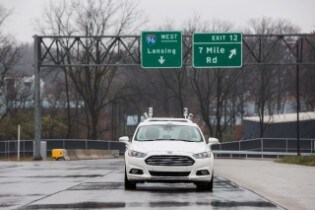 Fusion Hybrid Research Vehicle at Mcity
